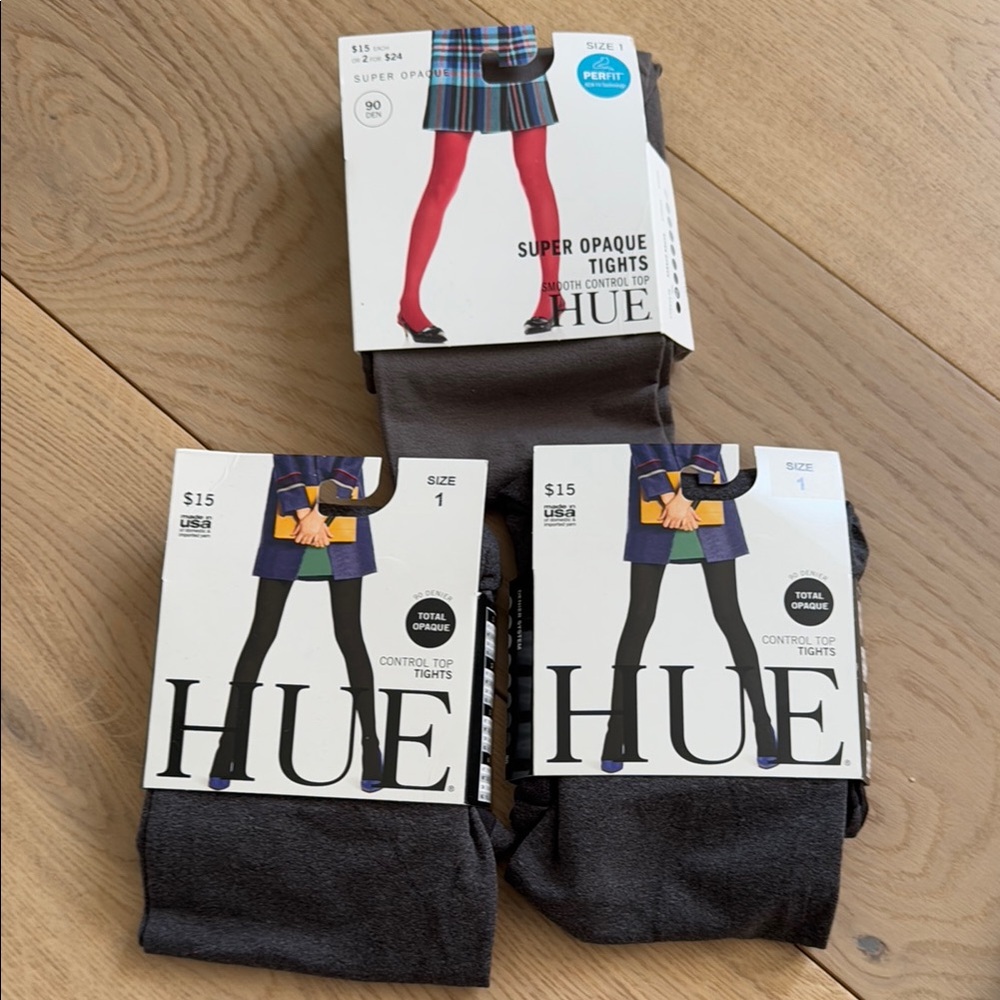 HUE Super Opaque Tights - PACK OF 3